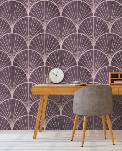 papel pintado morado con efecto art deco papel pintado morado con efecto art deco