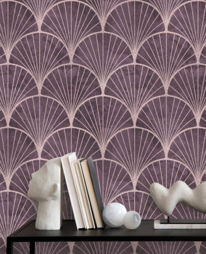 papel de parede roxo com efeito art déco papel de parede roxo com efeito art déco