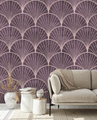 papel pintado morado con efecto art deco papel pintado morado con efecto art deco