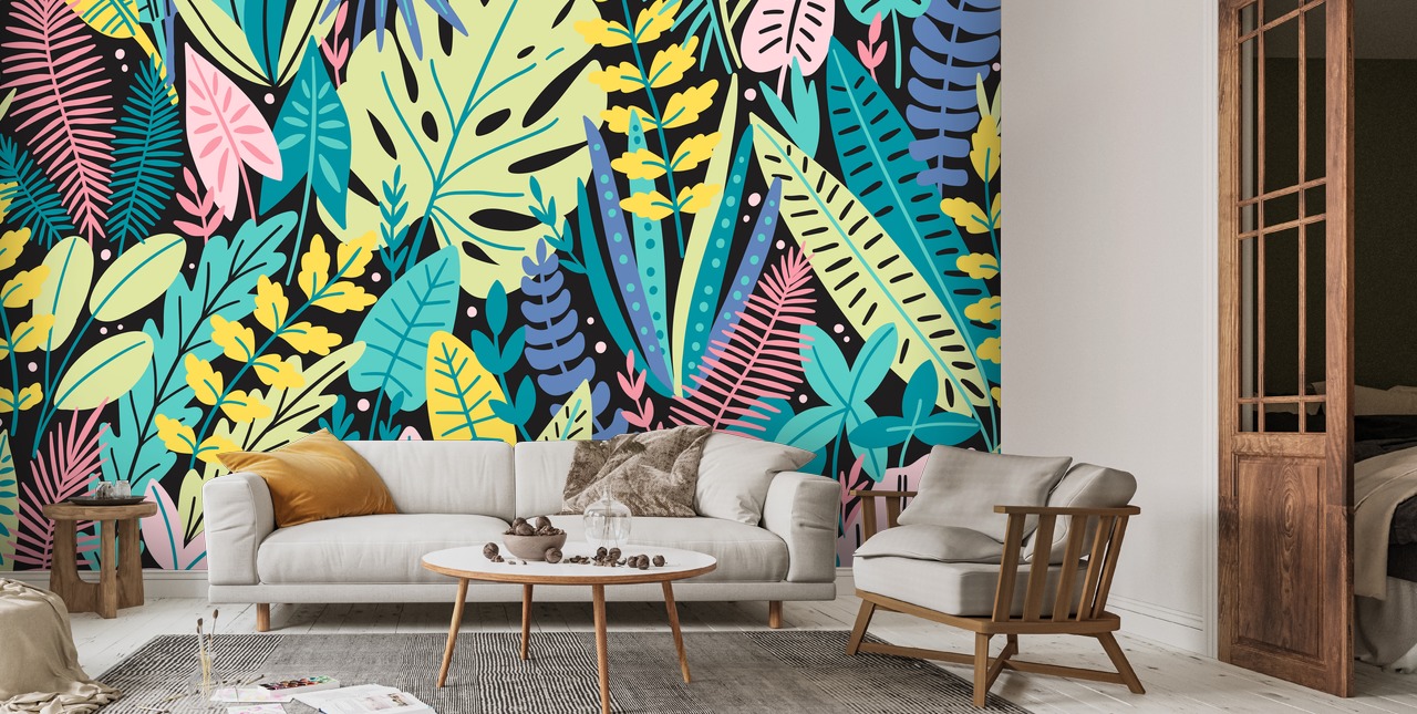 Greenhouse Dark Wall Mural Wallsauce UK