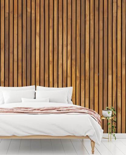 wooden slat wallpaper mural