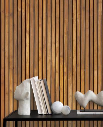 wooden slat wallpaper mural