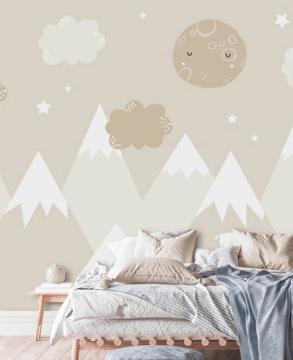 beige mountain mural for kids nursery beige mountain mural for kids nursery