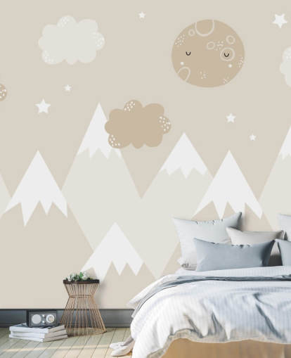 beige mountain mural for kids nursery beige mountain mural for kids nursery