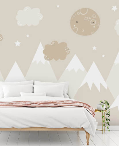 beige mountain mural for kids nursery beige mountain mural for kids nursery