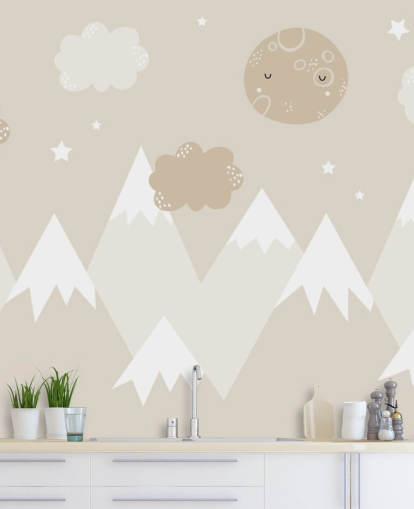 beige mountain mural for kids nursery beige mountain mural for kids nursery