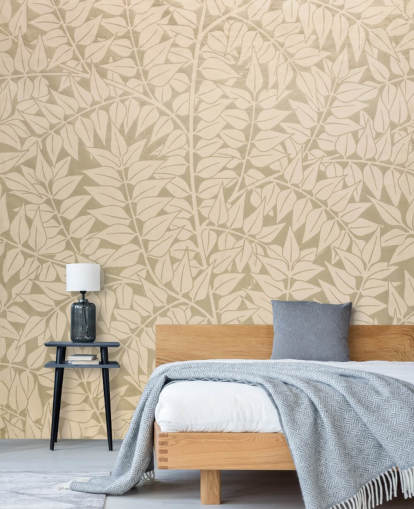 neutral branch pattern wallpaper