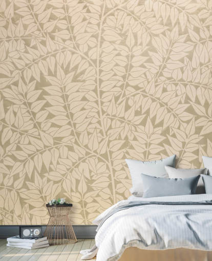 neutral branch pattern wallpaper
