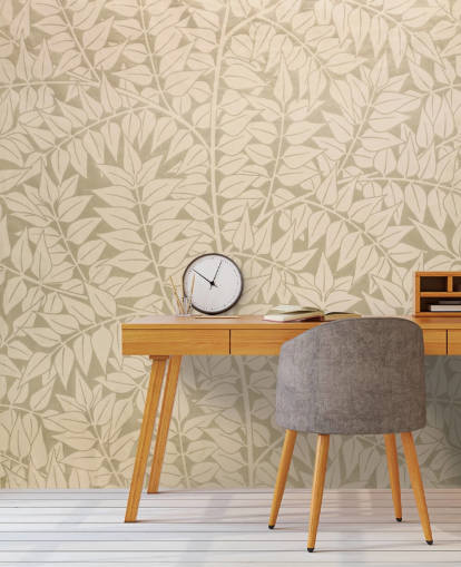 neutral branch pattern wallpaper