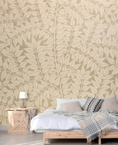 neutral branch pattern wallpaper