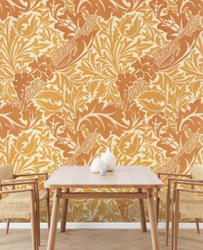 papier peint imprimé jaune et orange papier peint imprimé jaune et orange