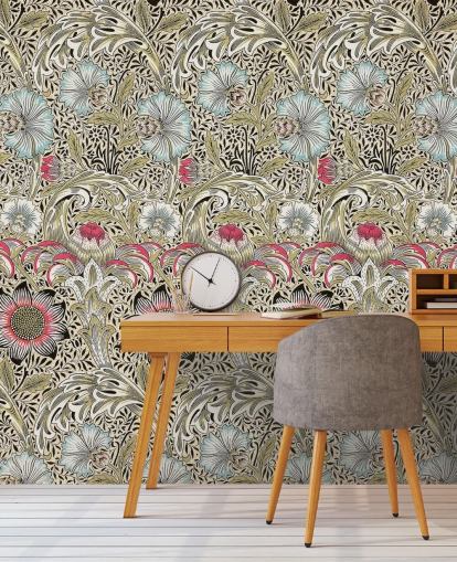 papier peint à motif floral