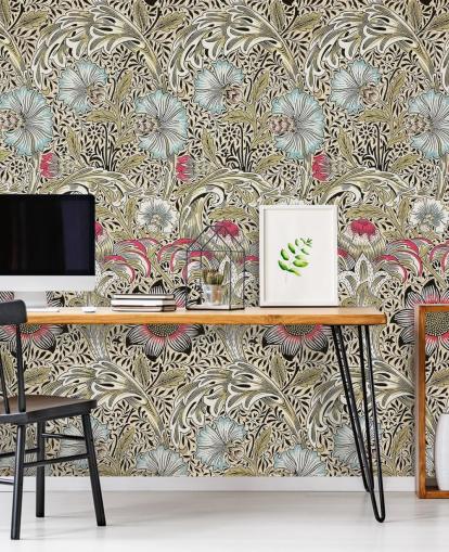 behang met bloemenpatroon behang met bloemenpatroon