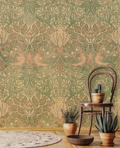 peach and green pattern wallpaper peach and green pattern wallpaper