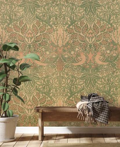 peach and green pattern wallpaper peach and green pattern wallpaper