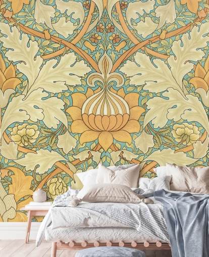 carta da parati a motivi William Morris