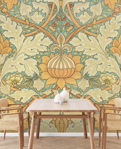 carta da parati a motivi William Morris