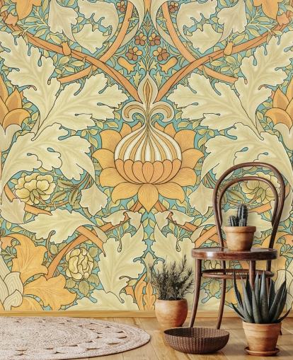 mönstrad William Morris tapet