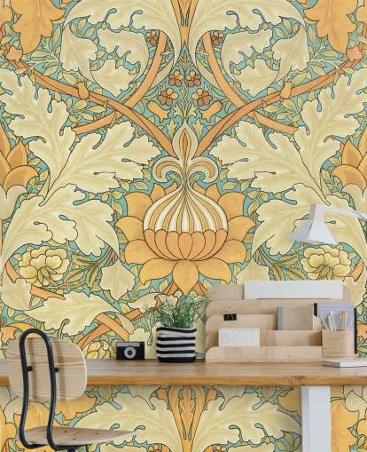papel de parede estampado de William Morris
