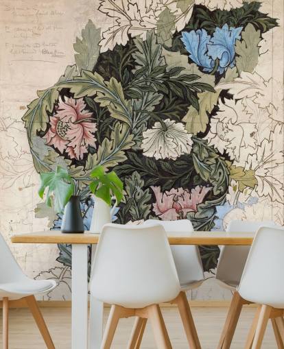 papier peint en forme de couronne de William Morris