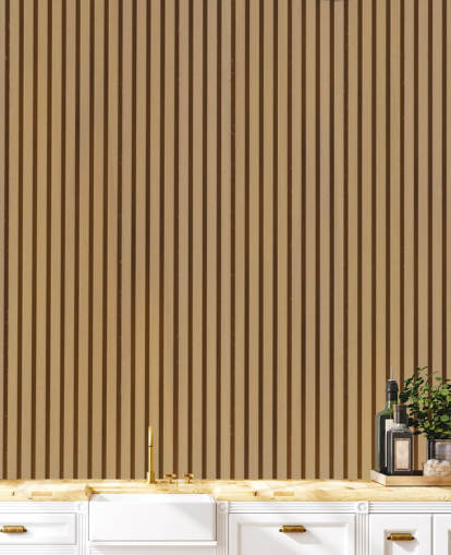 Light Oak Effect Wooden Slat Wallpaper Mural Light Oak Effect Wooden Slat Wallpaper Mural