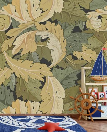 flower garden wall mural in multi colours by William Morris flower garden wall mural in multi colours by William Morris