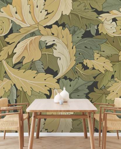 flower garden wall mural in multi colors by William Morris flower garden wall mural in multi colors by William Morris