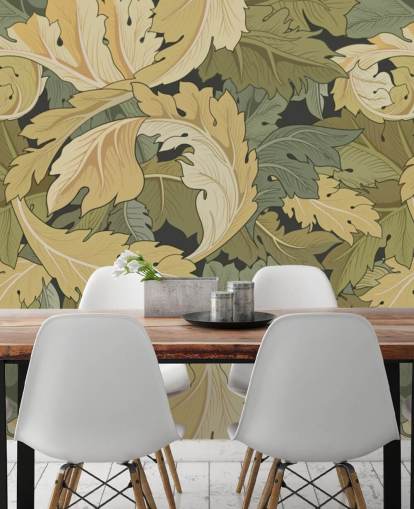 Mehrfarbiges Blumengarten-Wandbild von William Morris Mehrfarbiges Blumengarten-Wandbild von William Morris