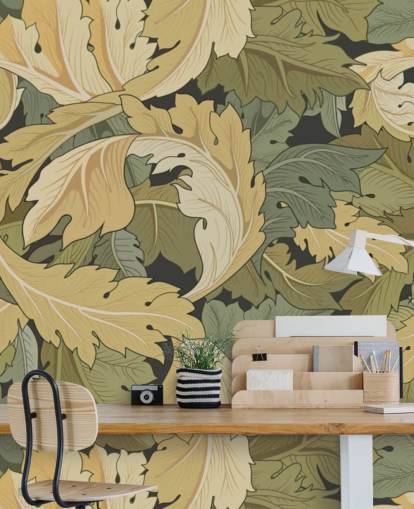 flower garden wall mural in multi colors by William Morris flower garden wall mural in multi colors by William Morris