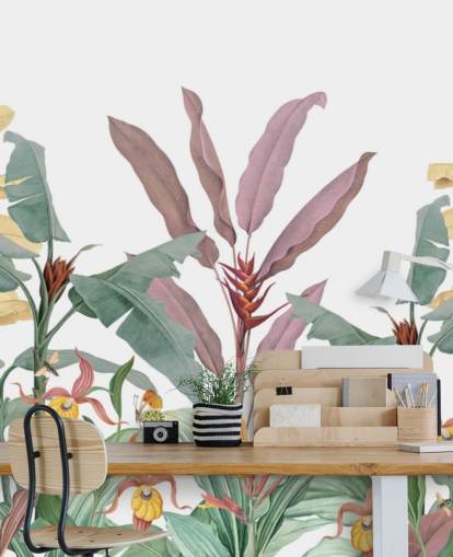 Colourful Tropical Palms Wallpaper Mural Colourful Tropical Palms Wallpaper Mural