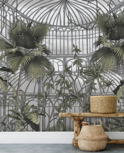 mural de papel pintado de invernadero llamado Tropical Greenhouse para hogares y negocios mural de papel pintado de invernadero llamado Tropical Greenhouse para hogares y negocios