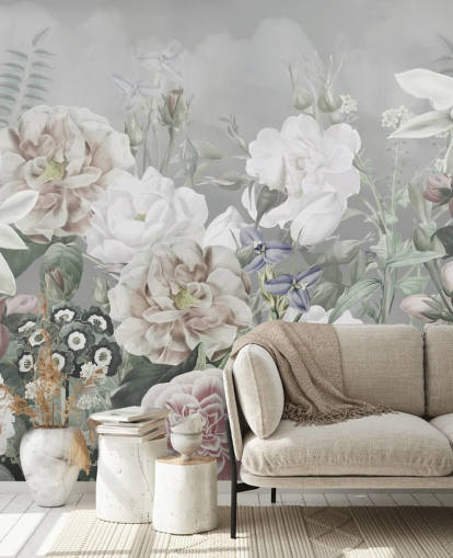 grande mural de parede floral grande mural de parede floral