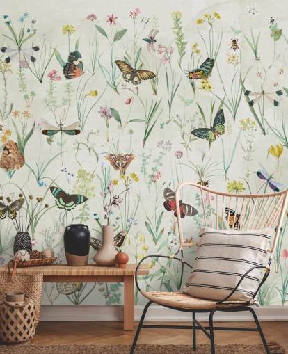 herbs and butterflies wallpaper herbs and butterflies wallpaper