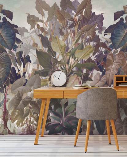 peinture murale multicolore sur la jungle