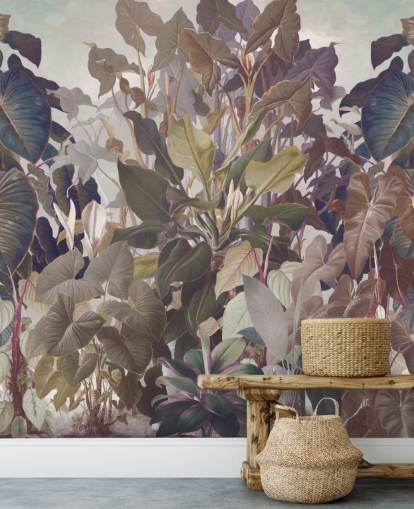 peinture murale multicolore sur la jungle