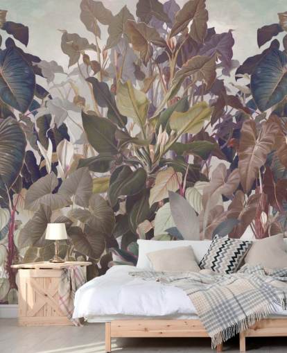 peinture murale multicolore sur la jungle