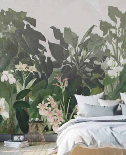 mural de papel pintado Big Leaf Jungle