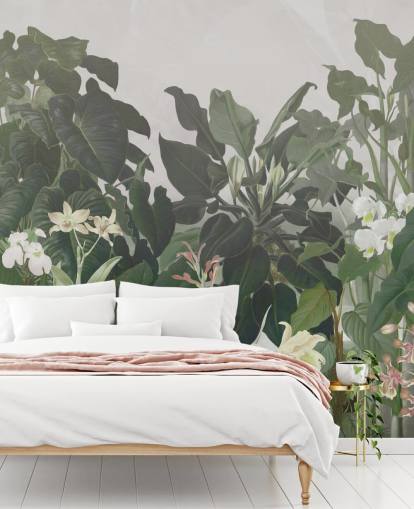 big leaf jungle wallpaper mural