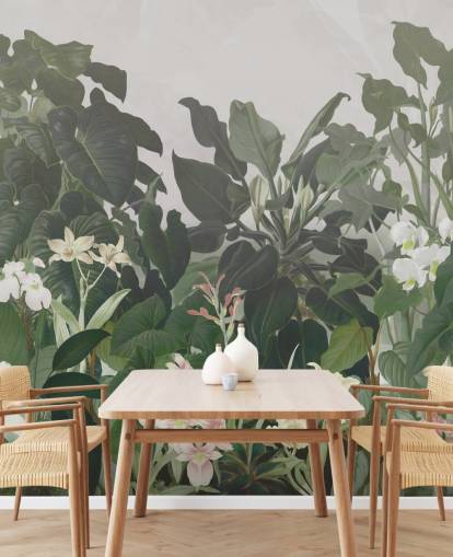 mural de papel pintado Big Leaf Jungle mural de papel pintado Big Leaf Jungle