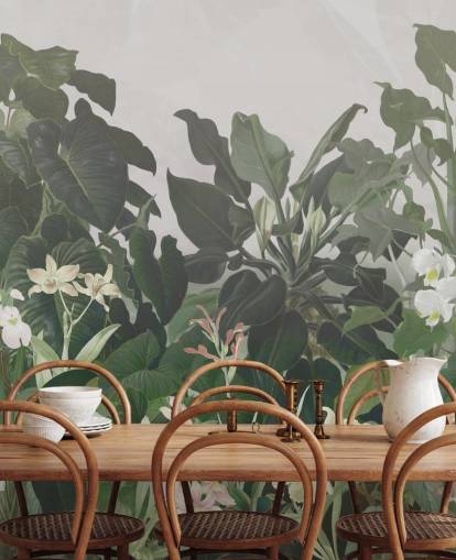 mural de papel pintado Big Leaf Jungle mural de papel pintado Big Leaf Jungle