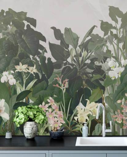 papier peint mural Big Leaf Jungle