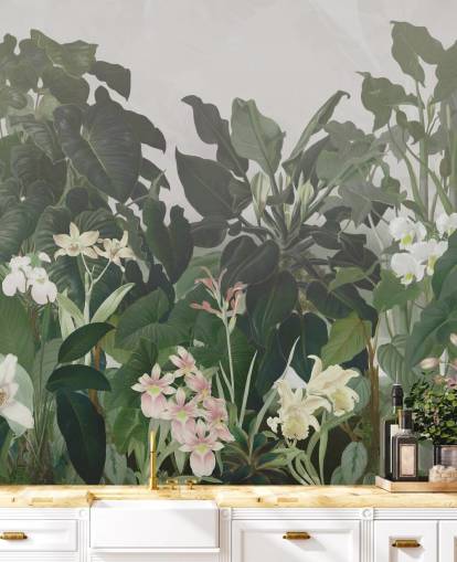 mural de papel pintado Big Leaf Jungle mural de papel pintado Big Leaf Jungle