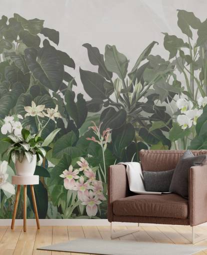 papier peint mural Big Leaf Jungle