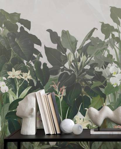 mural de papel pintado Big Leaf Jungle