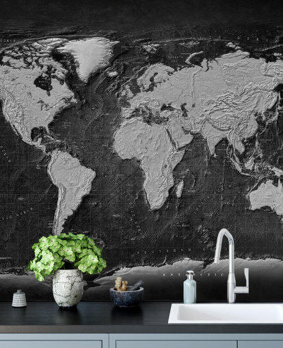 dark world map mural dark world map mural