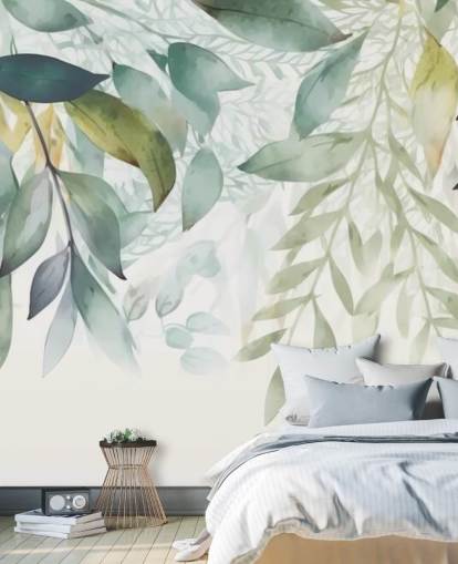 papel pintado Hanging Leaves Painting papel pintado Hanging Leaves Painting