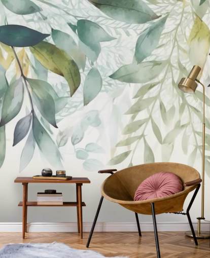 papel pintado Hanging Leaves Painting