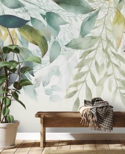 papel pintado Hanging Leaves Painting papel pintado Hanging Leaves Painting