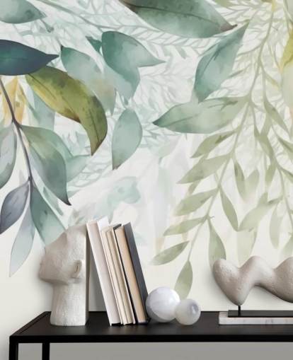Papier peint mural Hanging Leaves Painting