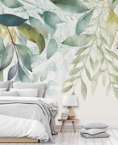 Papier peint mural Hanging Leaves Painting